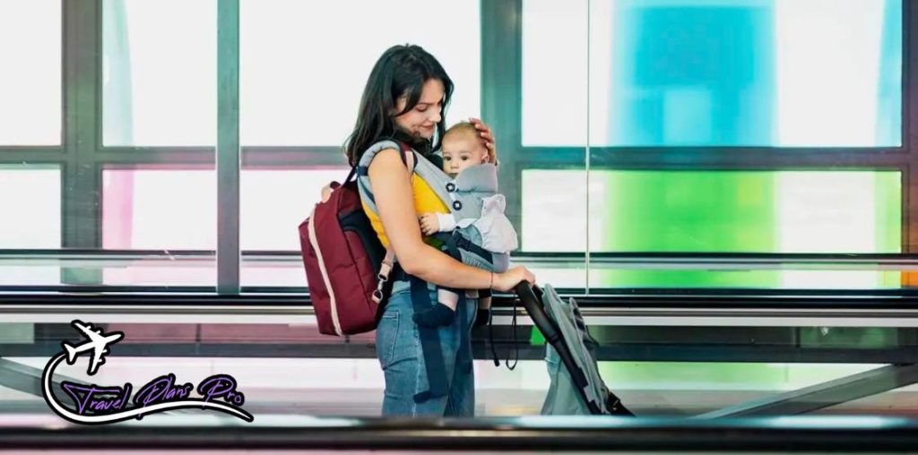 Boarding the plane when traveling with a baby